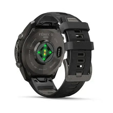 Load image into Gallery viewer, Garmin fenix 9 Pro - 47mm - Carbon Gray DLC Titanium with Black/Pebble Gray Silicone Band