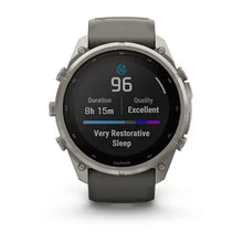 Load image into Gallery viewer, Garmin fenix 9 Pro Solar - 51mm - Titanium with Pebble Gray Silicone Band