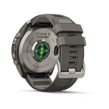 Load image into Gallery viewer, Garmin fenix 9 Pro Solar InReach - 51mm - Titanium with Pebble Gray Silicone Band