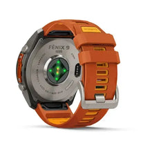 Load image into Gallery viewer, Garmin fenix 9 Pro - 51mm - Titanium with Autumn Orange/Spark Orange Silicone Band