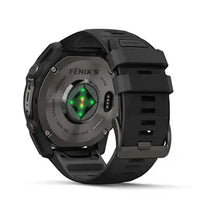 Load image into Gallery viewer, Garmin fenix 9 - 51mm - Carbon Gray DLC Titanium with Black Silicone Band