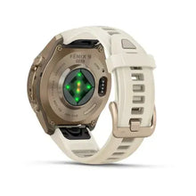Load image into Gallery viewer, Garmin fenix 9 Pro- 43mm - Autumn Gold Titanium with Cream/French Gray Silicone Band