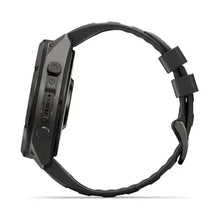 Load image into Gallery viewer, Garmin fenix 9 Pro InReach - 51mm - Carbon Gray DLC Titanium with Black/Pebble Gray Silicone Band