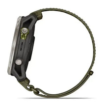 Load image into Gallery viewer, Garmin Enduro 4 Smartwatch - Titanium with dark olive ComfortFit fabric band