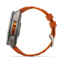 Load image into Gallery viewer, Garmin fenix 9 Pro InReach - 51mm - Titanium with Autumn Orange/Spark Orange Silicone Band