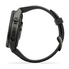 Load image into Gallery viewer, Garmin fenix 9 Pro InReach - 43mm - Carbon Gray DLC Titanium with Black/Pebble Gray Silicone Band