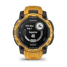 Load image into Gallery viewer, Garmin Instinct 3 – 45 mm, Solar Sunburst with sunburst/grey silicone band