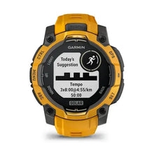 Load image into Gallery viewer, Garmin Instinct 3 – 45 mm, Solar Sunburst with sunburst/grey silicone band