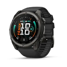 Load image into Gallery viewer, Garmin fenix 9 - 51mm - Carbon Gray DLC Titanium with Black Silicone Band