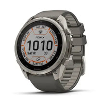 Load image into Gallery viewer, Garmin fenix 9 Pro Solar InReach - 51mm - Titanium with Pebble Gray Silicone Band