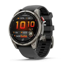 Load image into Gallery viewer, Garmin fenix 8 Pro - 47mm AMOLED Sapphire Titanium with Graphite/black silicone band