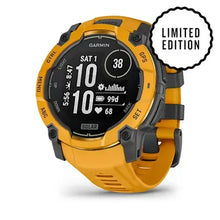 Load image into Gallery viewer, Garmin Instinct 3 – 50 mm, Solar Sunburst with sunburst/grey silicone band