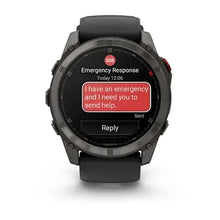 Load image into Gallery viewer, Garmin fenix 8 Pro - 51mm AMOLED Sapphire Carbon grey DLC titanium with black/pebble grey silicone band