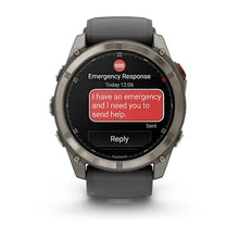 Load image into Gallery viewer, Garmin fenix 8 Pro - 51mm AMOLED Sapphire Titanium with Graphite/black silicone band