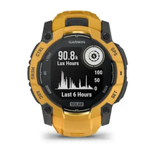 Load image into Gallery viewer, Garmin Instinct 3 – 50 mm, Solar Sunburst with sunburst/grey silicone band