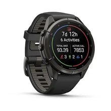 Load image into Gallery viewer, Garmin fenix 9 Pro InReach - 43mm - Carbon Gray DLC Titanium with Black/Pebble Gray Silicone Band