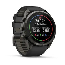 Load image into Gallery viewer, Garmin fenix 9 Pro - 51mm - Carbon Gray DLC Titanium with Black/Pebble Gray Silicone Band