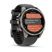 Load image into Gallery viewer, Garmin fenix 8 Pro - 47mm AMOLED Sapphire Titanium with Graphite/black silicone band