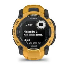 Load image into Gallery viewer, Garmin Instinct 3 – 50 mm, Solar Sunburst with sunburst/grey silicone band