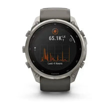 Load image into Gallery viewer, Garmin fenix 9 Pro Solar InReach - 51mm - Titanium with Pebble Gray Silicone Band