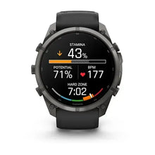 Load image into Gallery viewer, Garmin fenix 9 Pro - 51mm - Carbon Gray DLC Titanium with Black/Pebble Gray Silicone Band