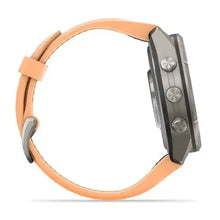 Load image into Gallery viewer, Garmin fenix 9 Pro InReach - 43mm - Titanium with Shell Pink/Autumn Orange Silicone Band
