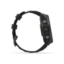 Load image into Gallery viewer, Garmin fenix 8 Pro - 51mm AMOLED Sapphire Carbon grey DLC titanium with black/pebble grey silicone band