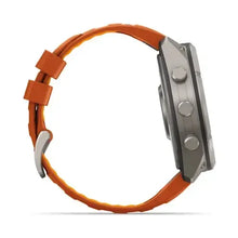 Load image into Gallery viewer, Garmin fenix 9 Pro InReach - 51mm - Titanium with Autumn Orange/Spark Orange Silicone Band