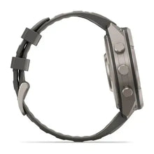 Load image into Gallery viewer, Garmin fenix 9 Pro Solar - 47mm - Titanium with Pebble Gray Silicone Band