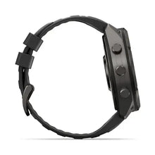 Load image into Gallery viewer, Garmin fenix 9 Pro InReach - 51mm - Carbon Gray DLC Titanium with Black/Pebble Gray Silicone Band