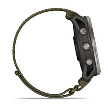 Load image into Gallery viewer, Garmin Enduro 4 Smartwatch - Titanium with dark olive ComfortFit fabric band