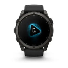 Load image into Gallery viewer, Garmin fenix 9 - 51mm - Carbon Gray DLC Titanium with Black Silicone Band