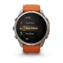 Load image into Gallery viewer, Garmin fenix 9 Pro InReach - 51mm - Titanium with Autumn Orange/Spark Orange Silicone Band