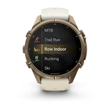 Load image into Gallery viewer, Garmin fenix 9 Pro InReach - 43mm - Autumn Gold Titanium with Cream/French Gray Silicone Band