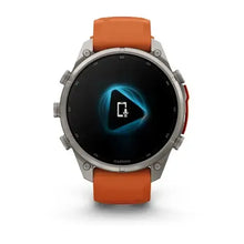 Load image into Gallery viewer, Garmin fenix 9 Pro - 47mm - Titanium with Autumn Orange/Spark Orange Silicone Band