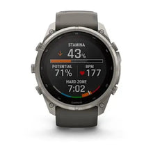 Load image into Gallery viewer, Garmin fenix 9 Pro Solar InReach - 51mm - Titanium with Pebble Gray Silicone Band