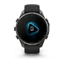 Load image into Gallery viewer, Garmin fenix 9 Pro - 47mm - Carbon Gray DLC Titanium with Black/Pebble Gray Silicone Band