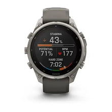 Load image into Gallery viewer, Garmin fenix 9 Pro Solar InReach - 47mm - Titanium with Pebble Gray Silicone Band