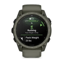 Load image into Gallery viewer, Garmin Tactix 8 - 51 mm AMOLED, Cerakote Coating - Olive Drab - Inc.Applied Ballistics Ultralight Solver - Olive Drab