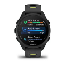Load image into Gallery viewer, Garmin Forerunner 170 Music Smartwatch - Black with Black/Amp Yellow Band