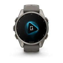 Load image into Gallery viewer, Garmin fenix 9 - 43mm - Titanium with Pebble Gray Silicone Band