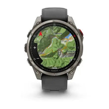 Load image into Gallery viewer, Garmin fenix 8 Pro - 47mm AMOLED Sapphire Titanium with Graphite/black silicone band