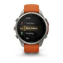 Load image into Gallery viewer, Garmin fenix 9 Pro InReach - 47mm - Titanium with Autumn Orange/Spark Orange Silicone Band