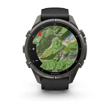Load image into Gallery viewer, Garmin fenix 9 Pro - 43mm - Carbon Gray DLC Titanium with Black/Pebble Gray Silicone Band