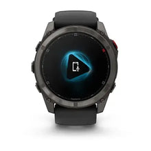 Load image into Gallery viewer, Garmin fenix 8 Pro - 51mm AMOLED Sapphire Carbon grey DLC titanium with black/pebble grey silicone band