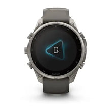 Load image into Gallery viewer, Garmin fenix 9 Pro Solar - 47mm - Titanium with Pebble Gray Silicone Band