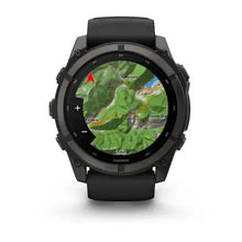 Load image into Gallery viewer, Garmin fenix 9 - 51mm - Carbon Gray DLC Titanium with Black Silicone Band