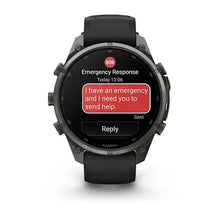 Load image into Gallery viewer, Garmin fenix 9 Pro InReach - 47mm - Carbon Gray DLC Titanium with Black/Pebble Gray Silicone Band