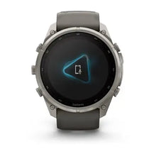 Load image into Gallery viewer, Garmin fenix 9 Pro Solar - 51mm - Titanium with Pebble Gray Silicone Band