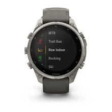 Load image into Gallery viewer, Garmin fenix 9 Pro Solar InReach - 47mm - Titanium with Pebble Gray Silicone Band
